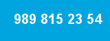 989 815 23 54 989 815 23 54